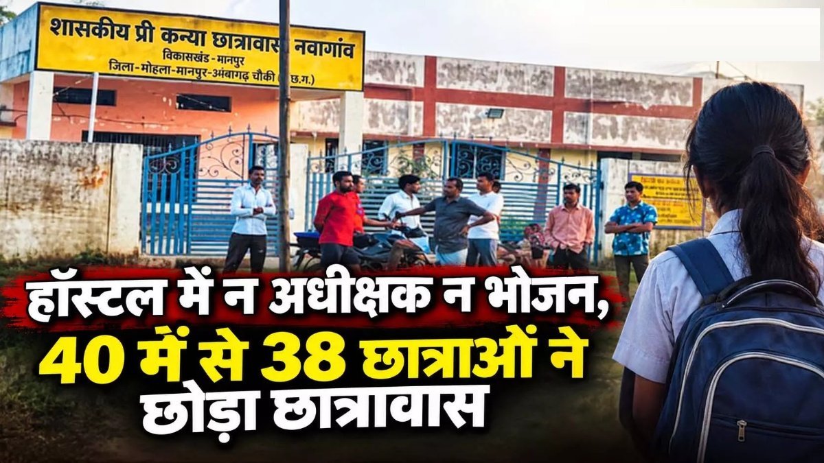 CG NEWS : छात्रावास में सुविधाओं का संकट’ अधीक्षक और भोजन नहीं मिलने पर 38 छात्राओं ने छोड़ा हॉस्टल